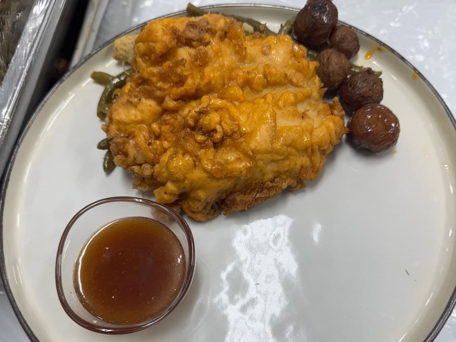 Battered Chicken with Sauce