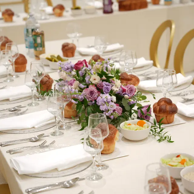 A bar mitzvah seudah catered by Mashmanim