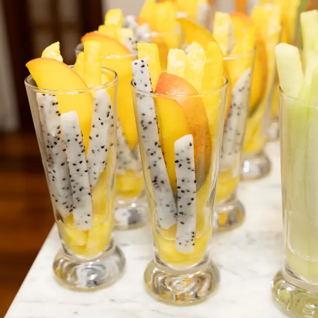 A fruit display from the Mashmanim kitchen
