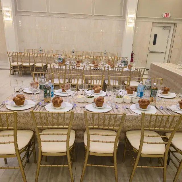 A bar mitzvah seudah catered by Mashmanim