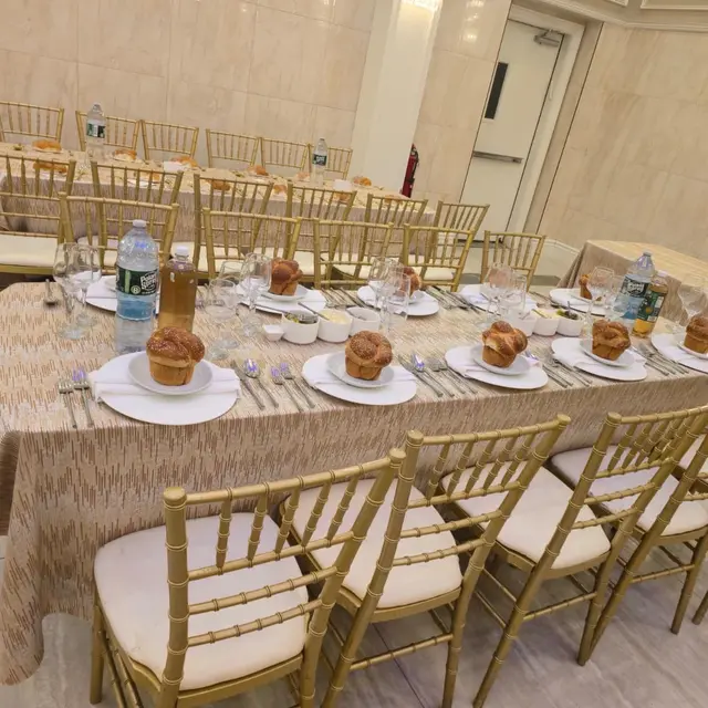 A bar mitzvah seudah catered by Mashmanim
